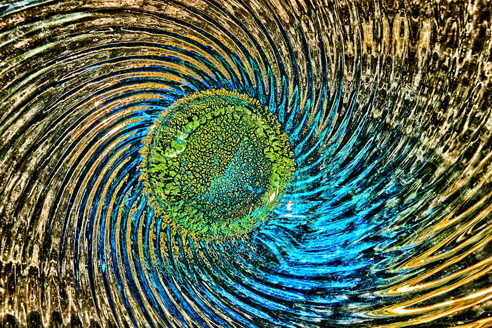 Blick auf und ins Glas