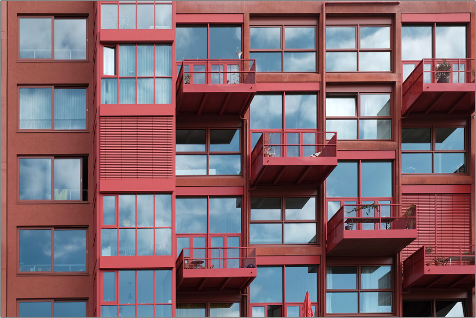 Rote Fassade