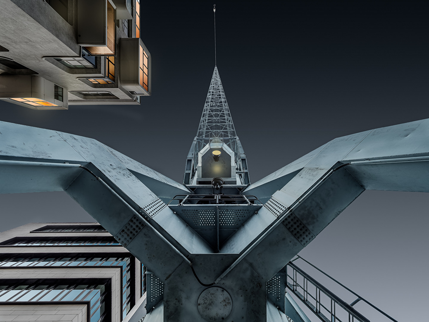 Historischer Hafenkrank in der Hafencity Hamburg