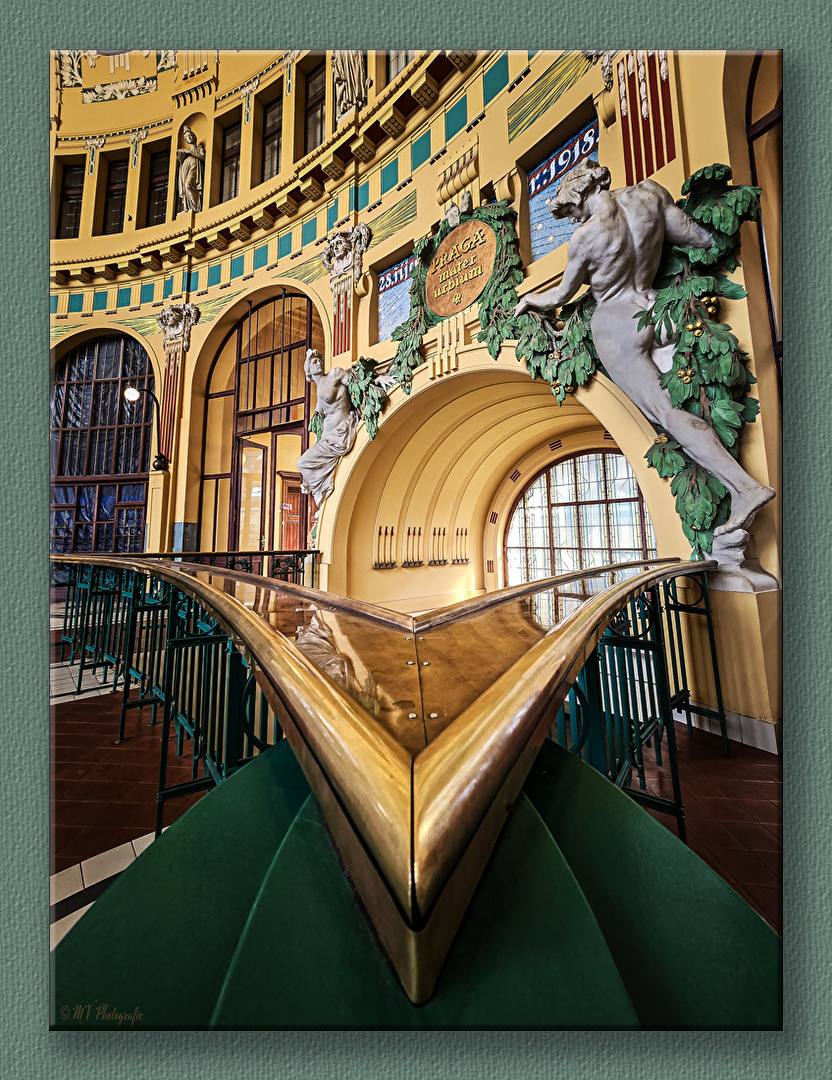 Historischer Bahnhof in Prag