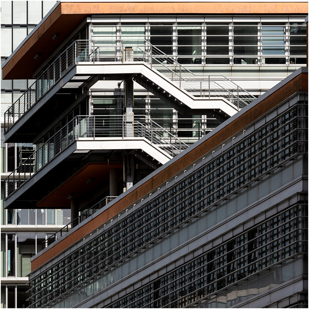 Gebäudedetail Medienhafen Düsseldorf