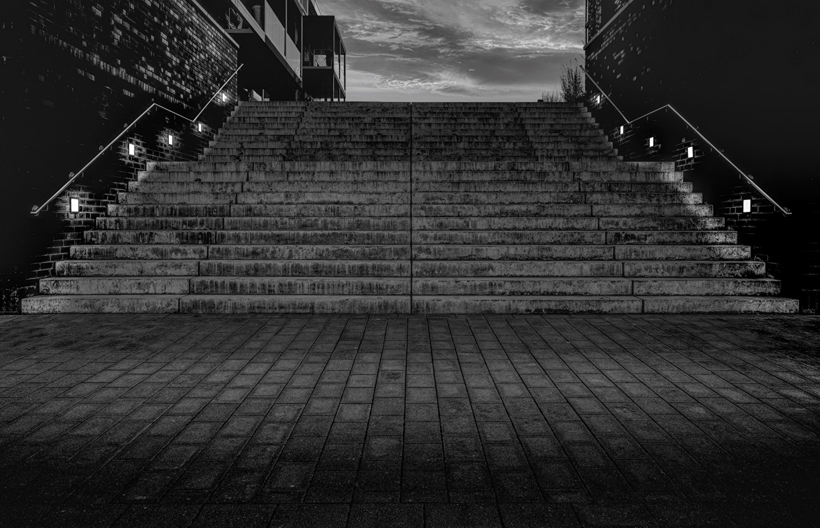 Treppe an der Wiesbadenbrücke in Wilhelmshaven