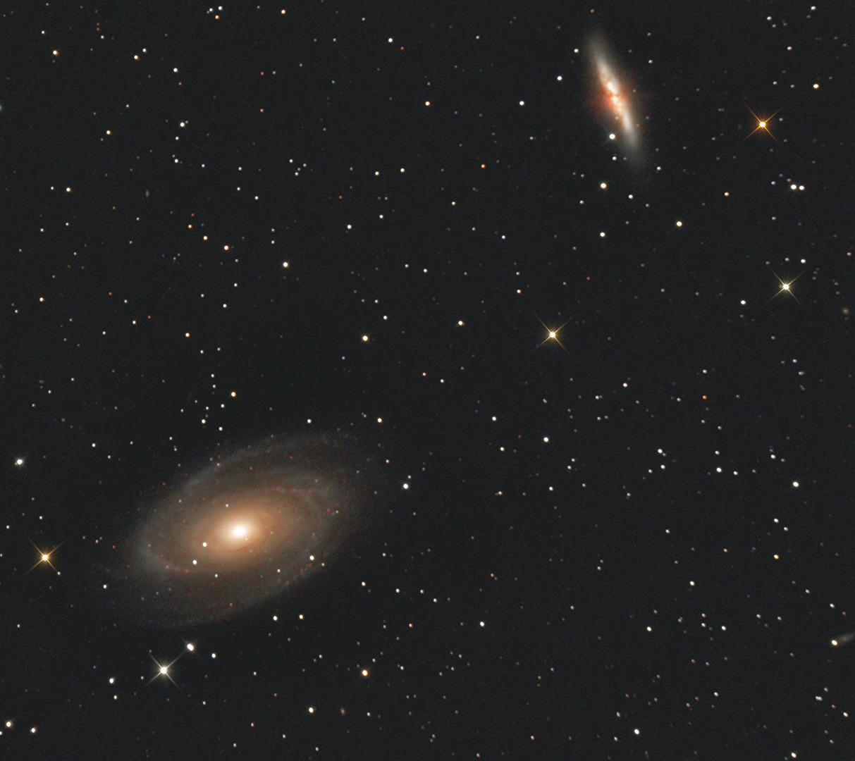 Die Bodes Galaxien M81 & M82 Kosmos