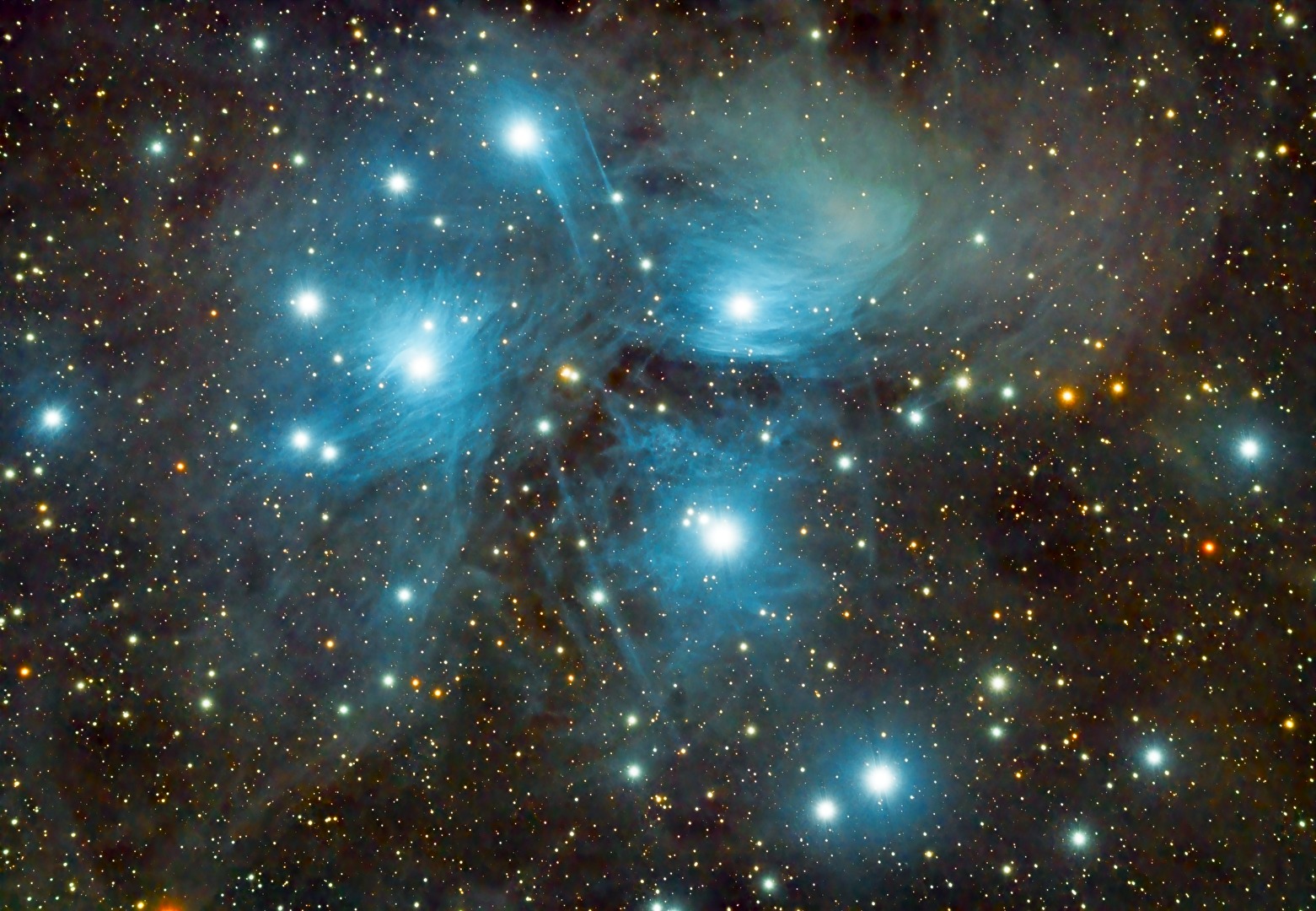 Die sieben Schwestern M45 Plejaden
