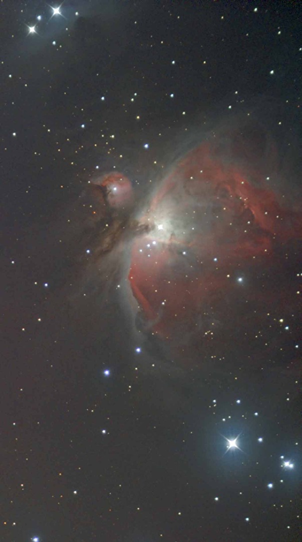 Langzeitbelichtung Orionnebel M42 mit Seestar