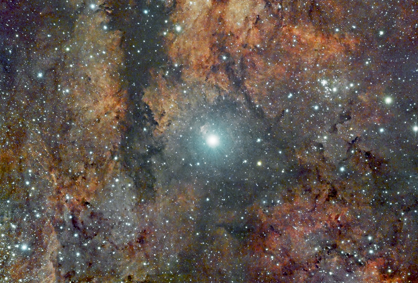 IC1318 HII Region und Stern Sadr