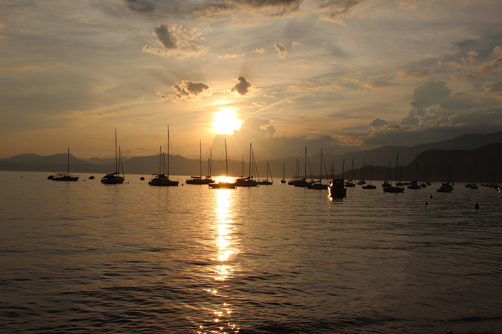 Sonnenuntergang über Bardolino