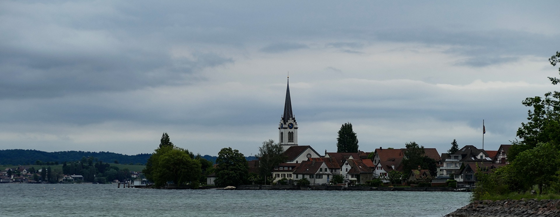 Blick nach Mammern (Schweiz)