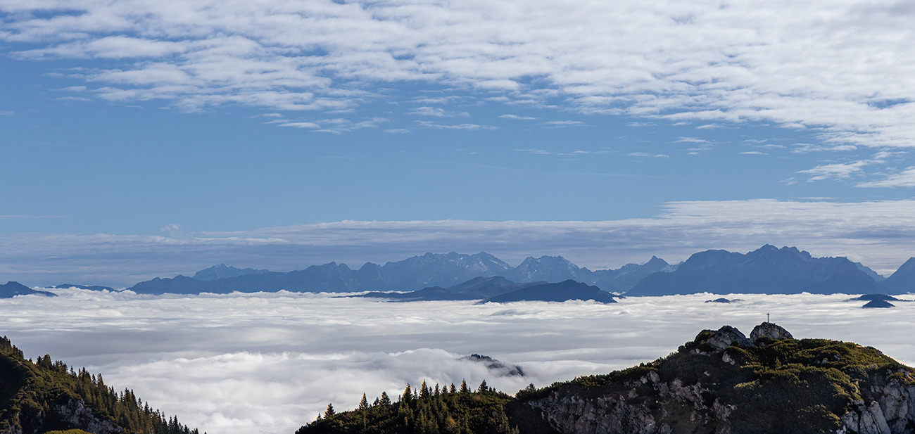 Wolkenhimmel über den Wolken