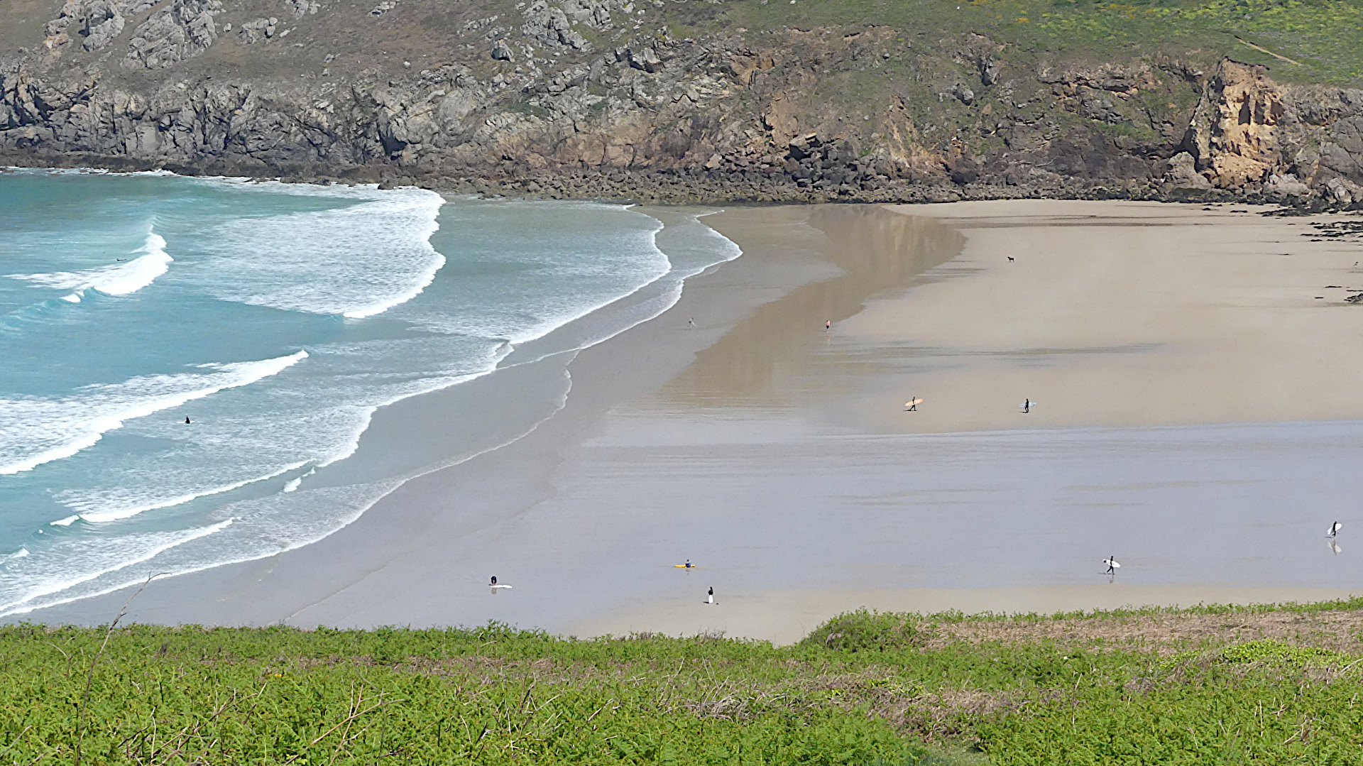 Blick auf die Baie des Trepasses