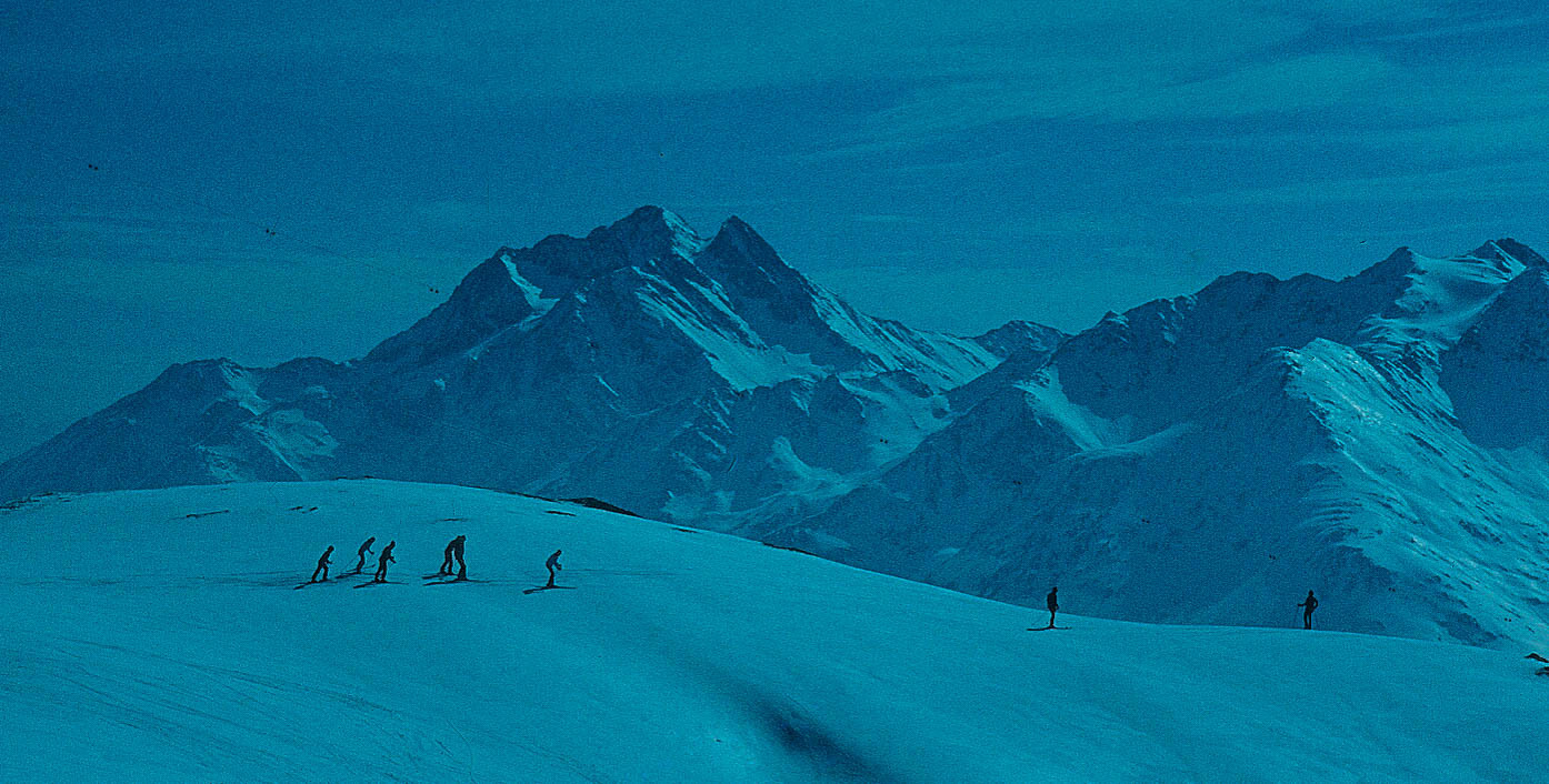 AUF SKITOUR IM BEREICH DER ULMERHÜTTE, ARLBERG