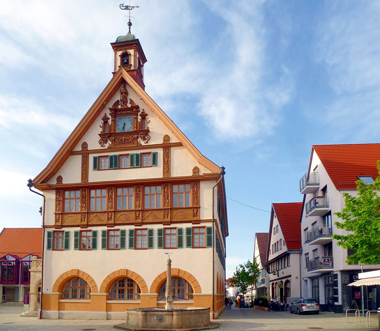 ... in Metzingen am alten Rathaus ...