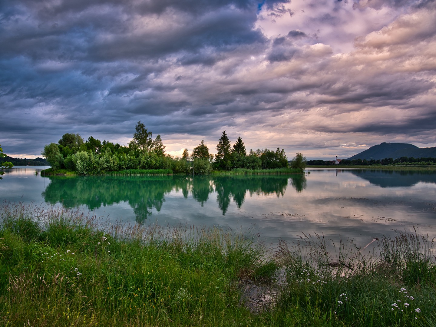 Sonnenuntergang am Forggensee