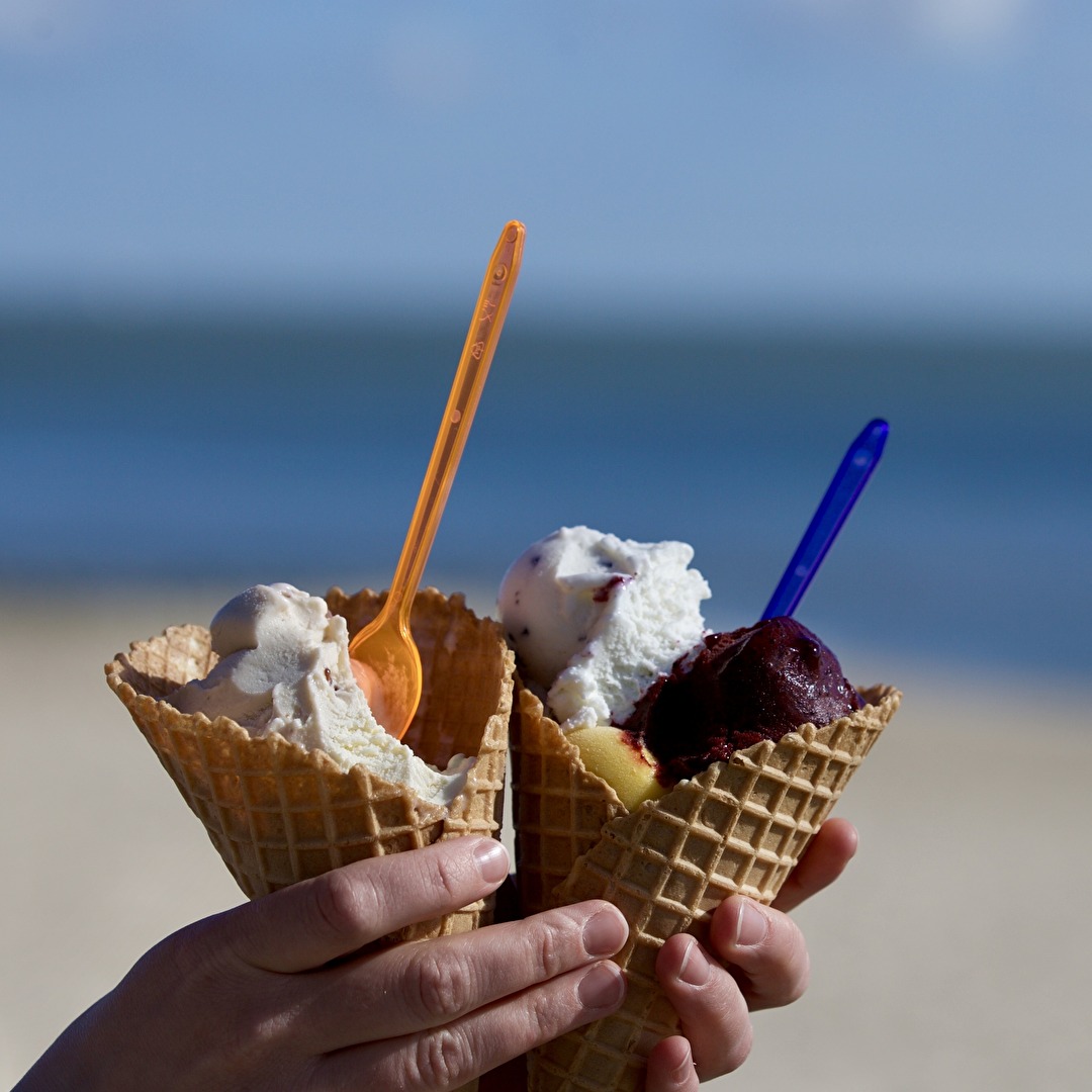 Eis am Strand von Föhr