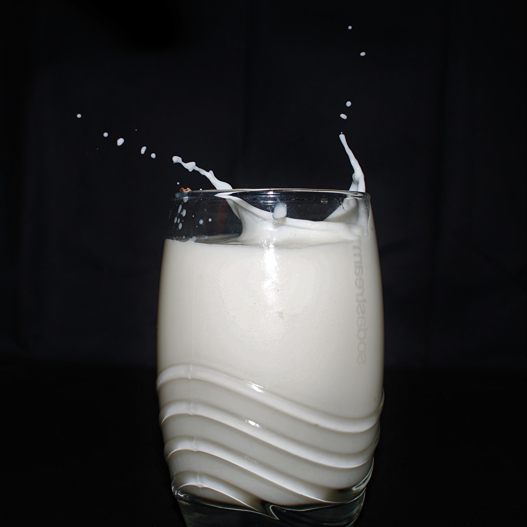 Milch mit Schokolade