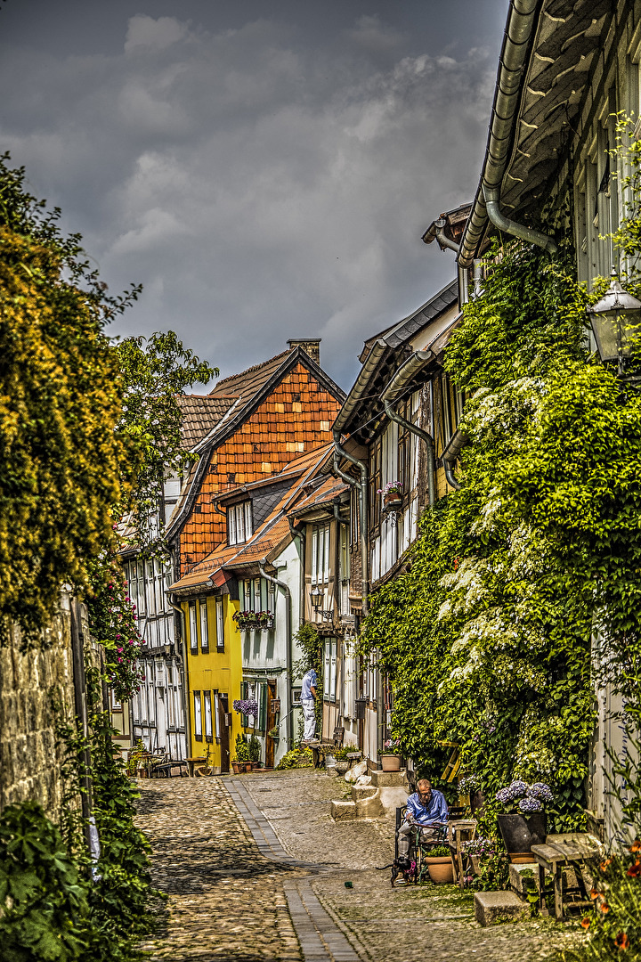 In den Gassen von Quedlinburg