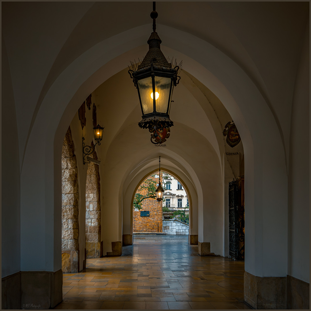 Eingang zu den Tuchhallen Marktplatz Krakau