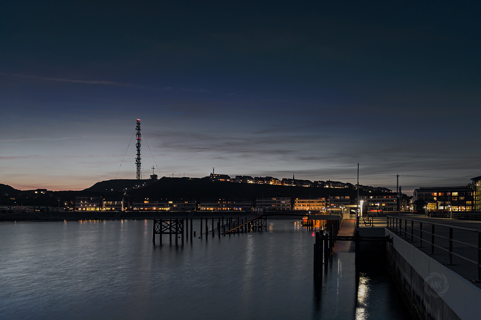 Landungsbrücke am Abend