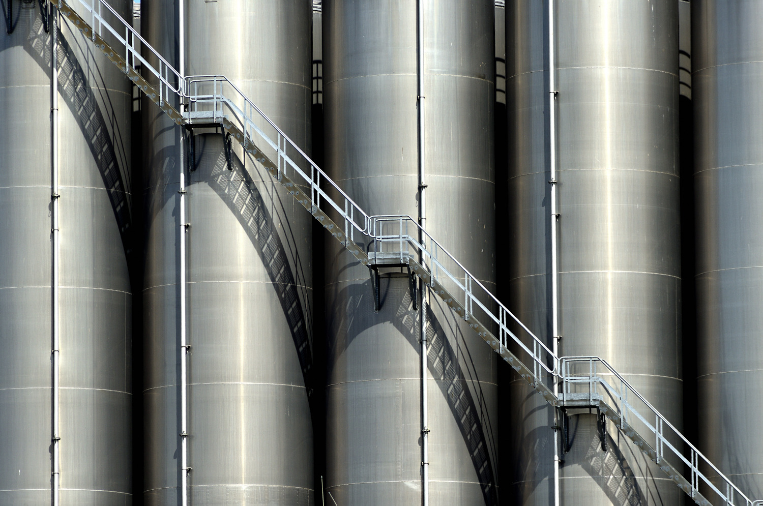 Silos mit Treppe
