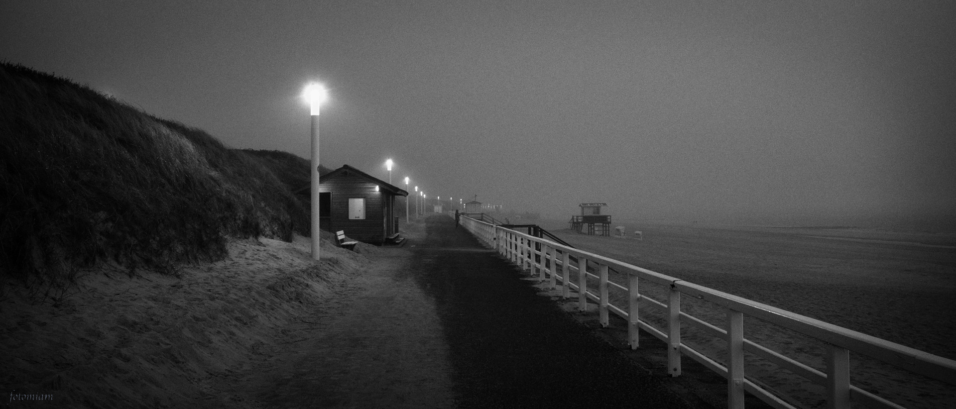 Promenade im Nebel