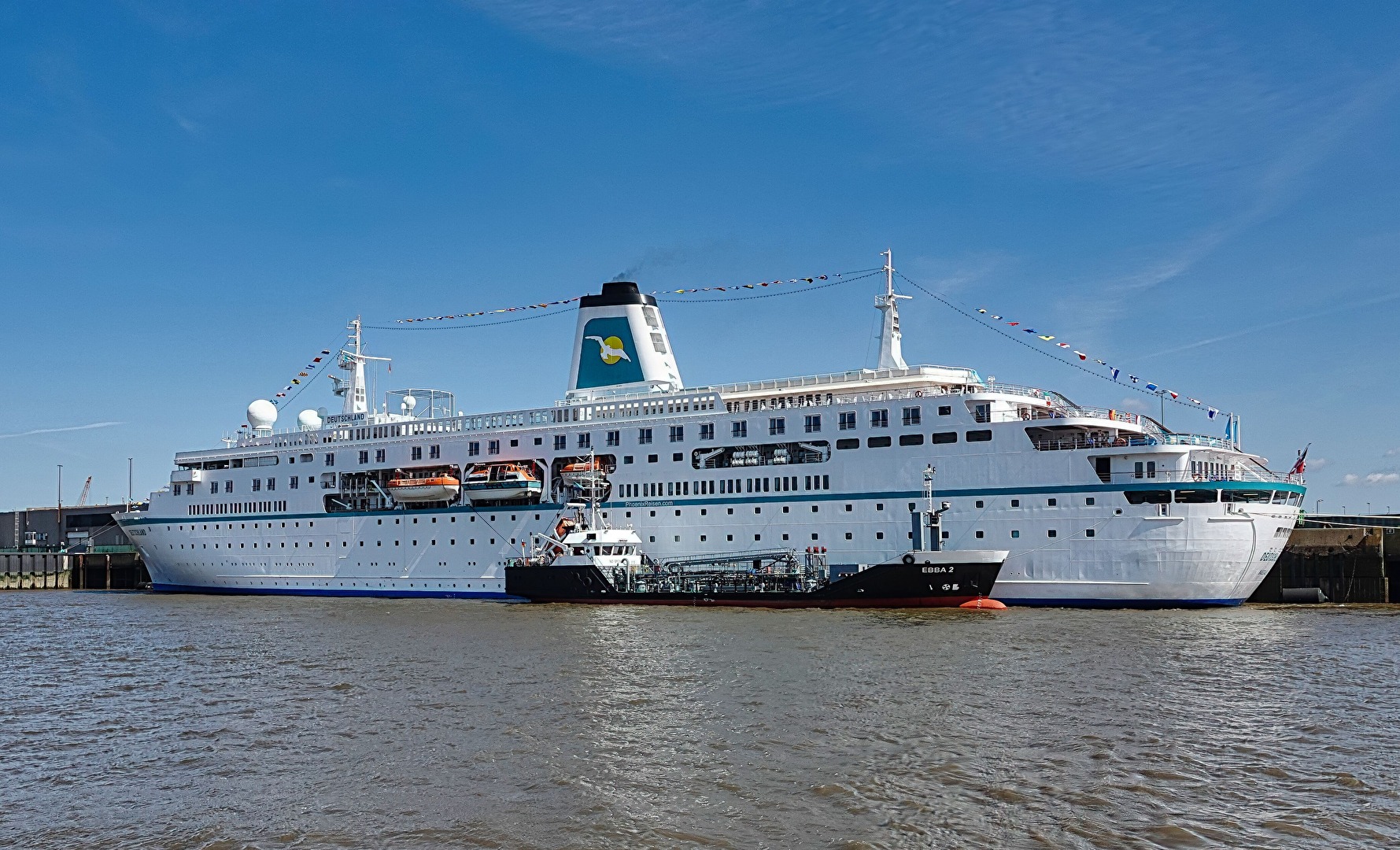 Warten auf Passagiere