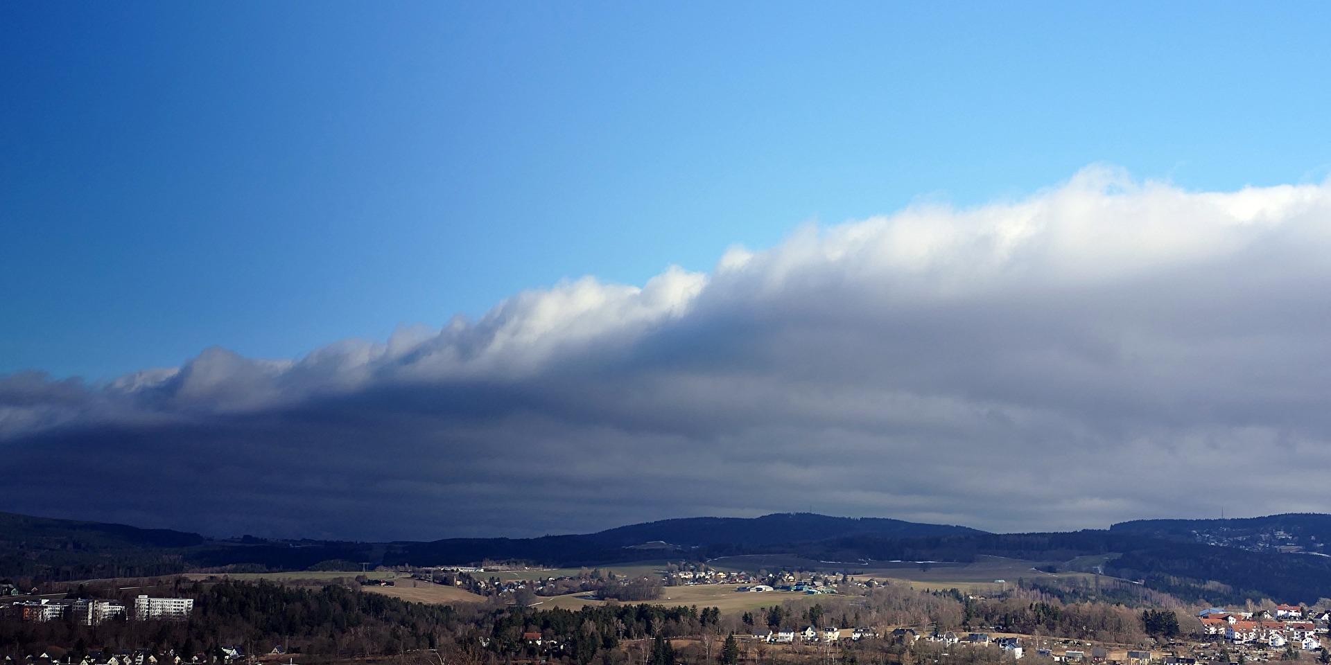Abziehende Wolkenfront
