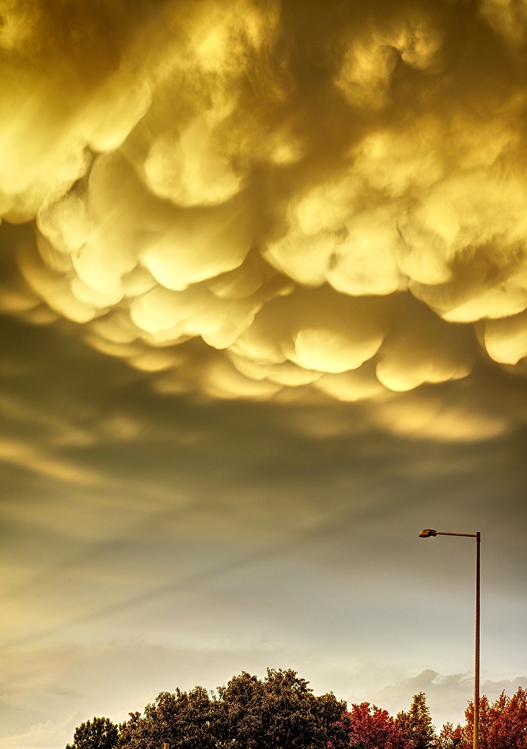 Mammatus Wolken