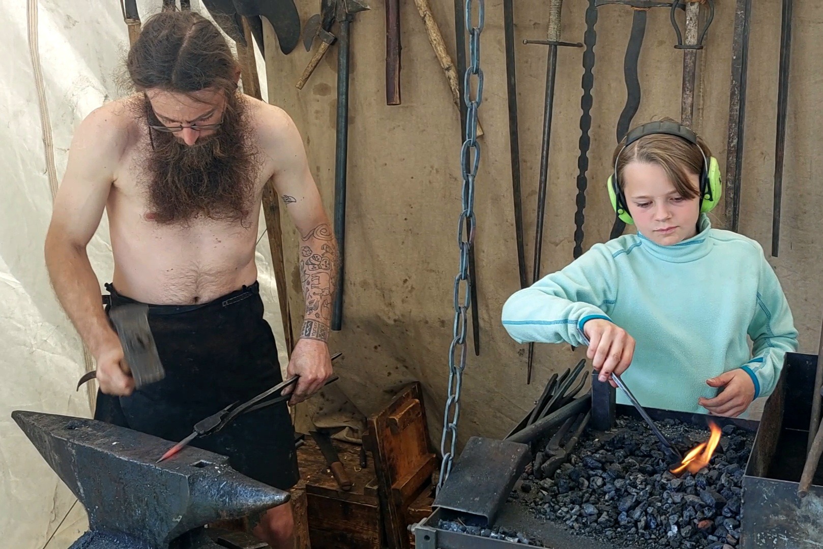 Schottisch-Keltischer Mittelaltermarkt auf der Burg Lindenfels / Odenwald - 2
