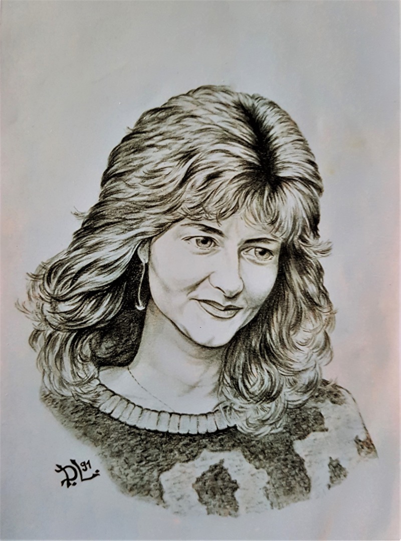 " Eins , von vielen Portraits , die ich mal gezeichnet habe "