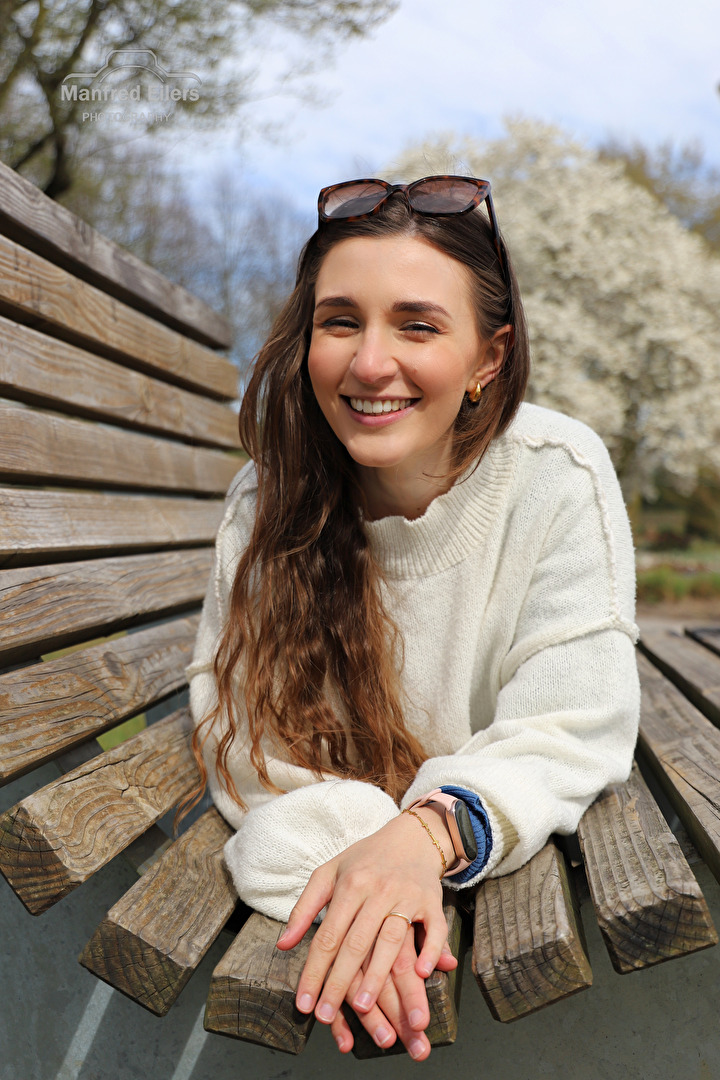 Den Frühling genießen, mit Kim.