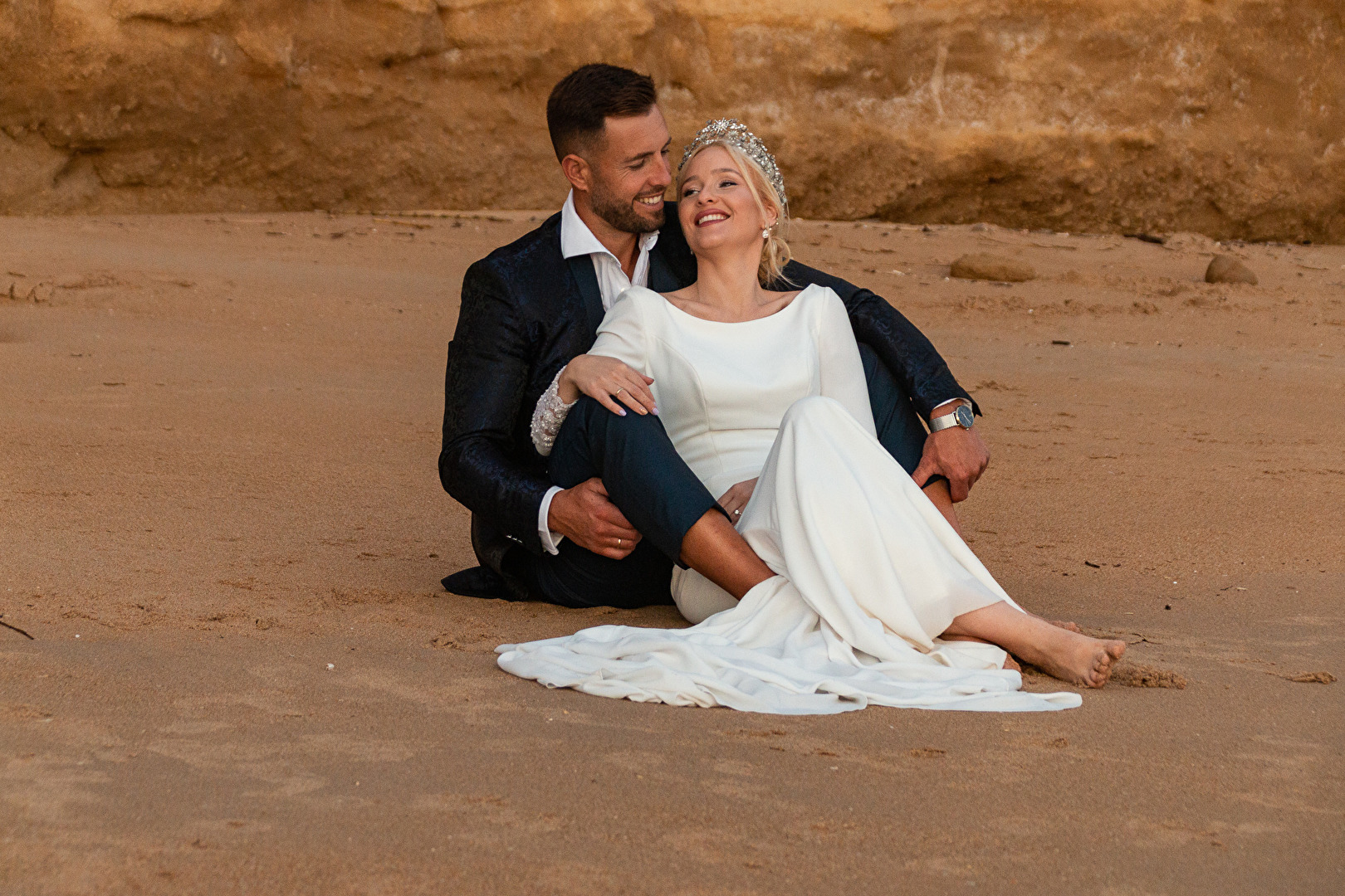Spontanes Hochzeits-Shooting am andalusischen Strand