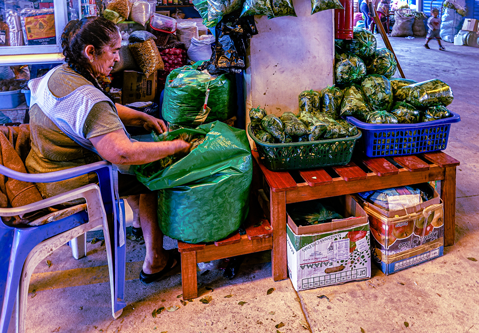 Die  Koka Händlerin