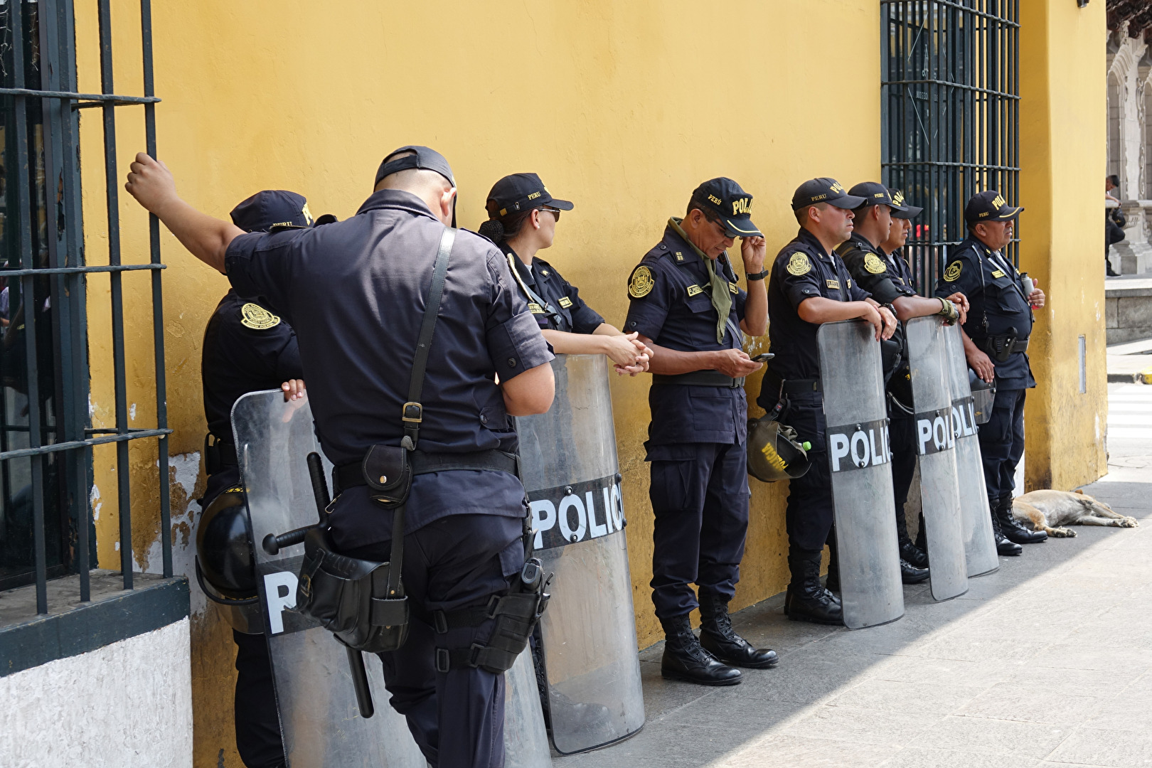Lima während einer Parade