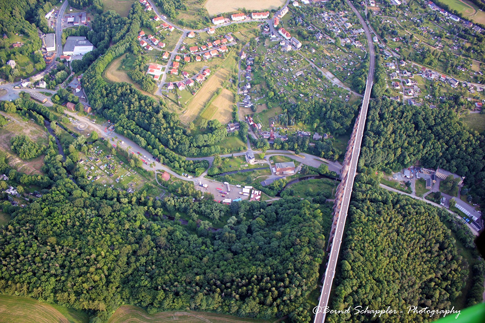 Überflug der Göltzschtalbrücke - Reichenbach Vogtland mit einem Xciter