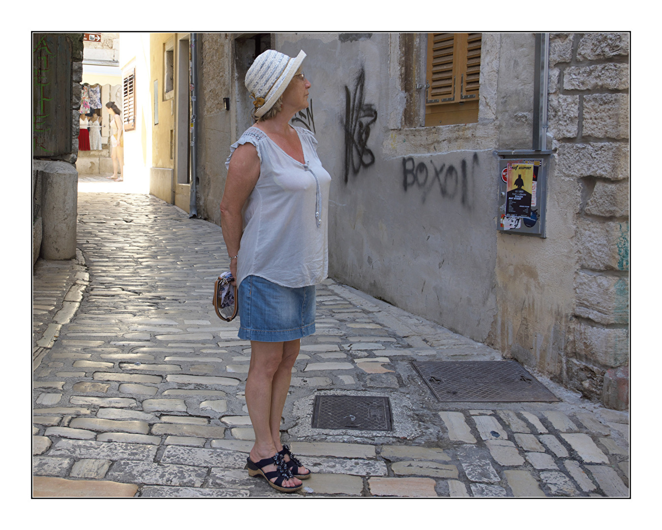 in einer Seitengasse