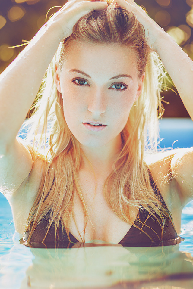 Sommer Sonnenschein und ein tolles Model