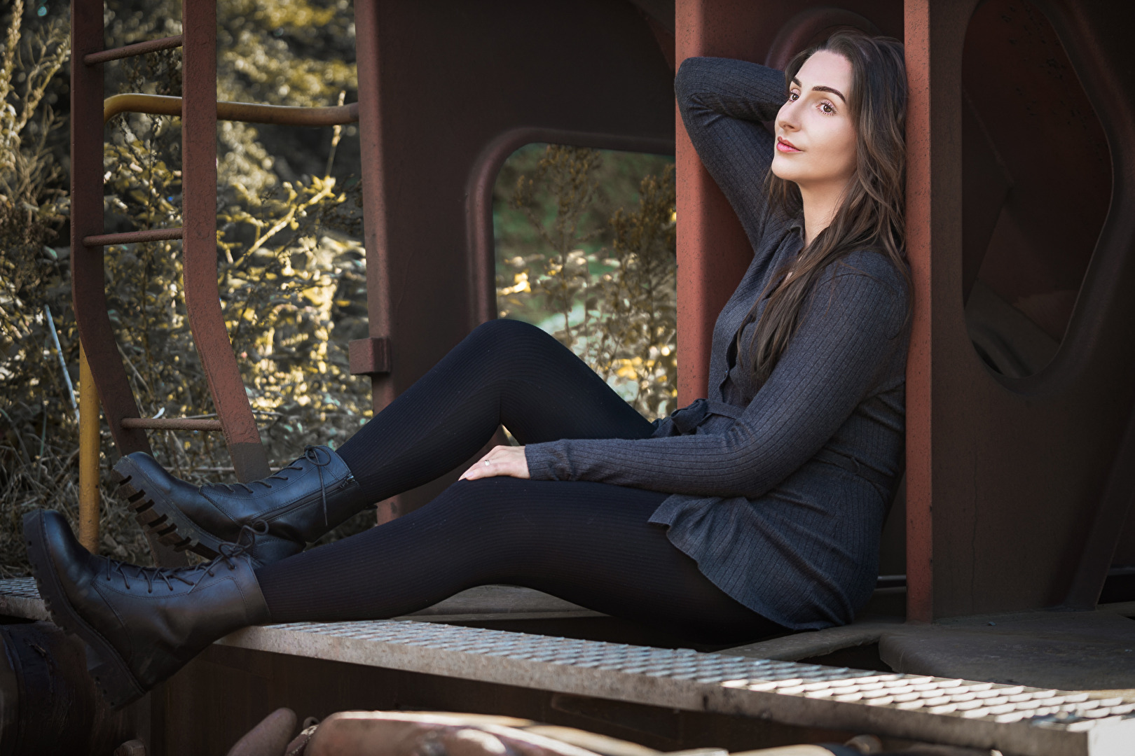 Eisenbahn-Shooting mit Jasmine