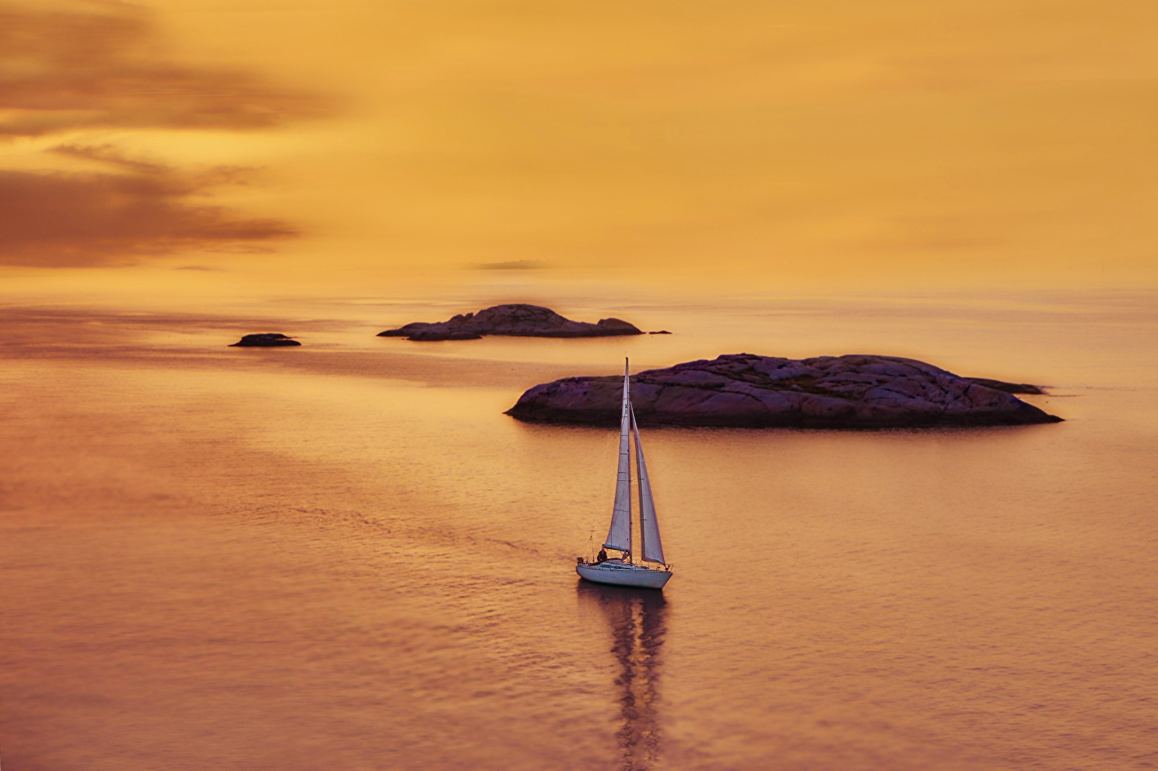 Meer Schärengarten in der Ostsee vor Göteborg