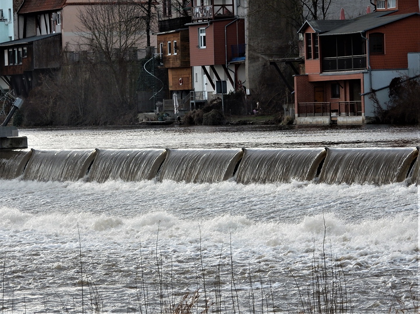 Saalewehr in Calbe/Saale