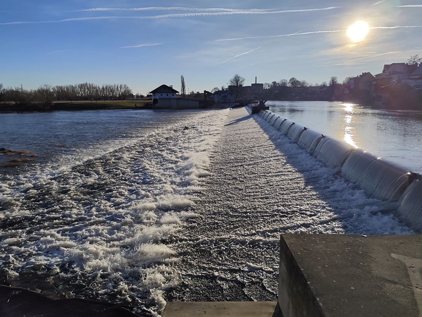 Saalewehr in Calbe