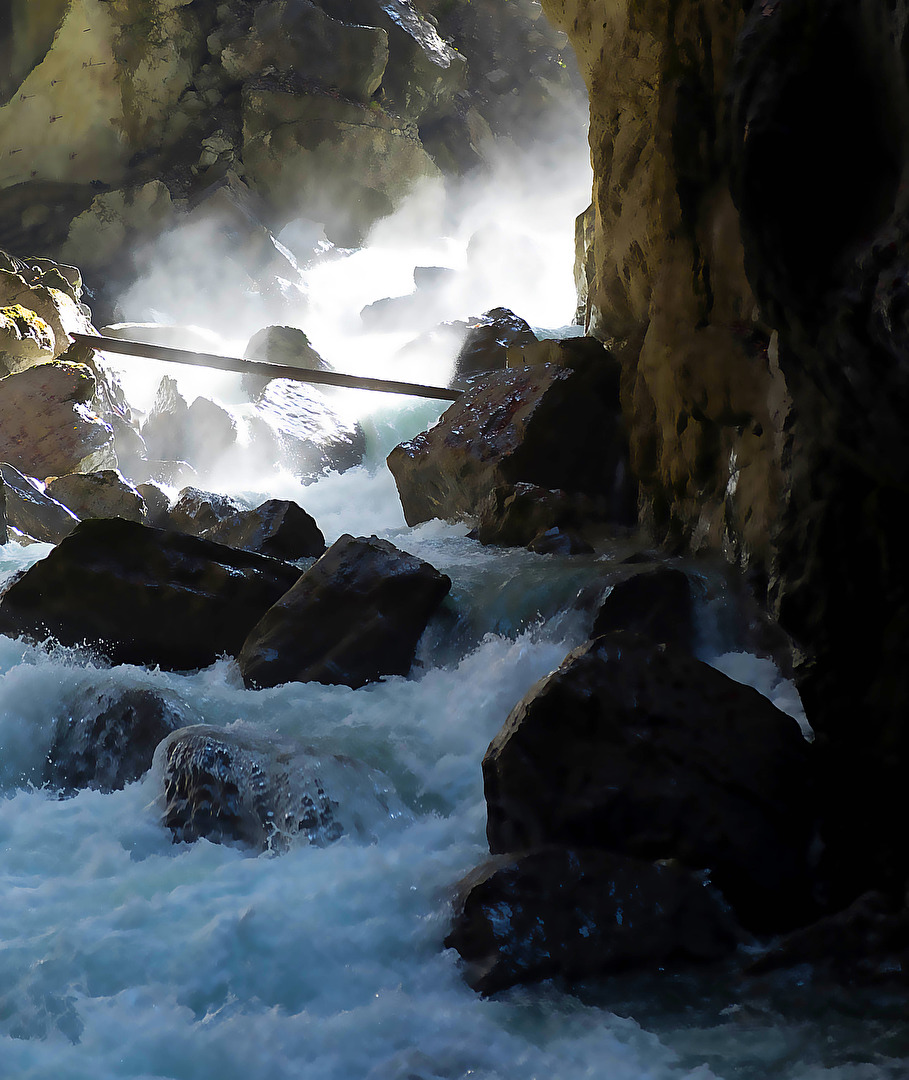 Partnach - die Klamm führt Frühjahrswasser
