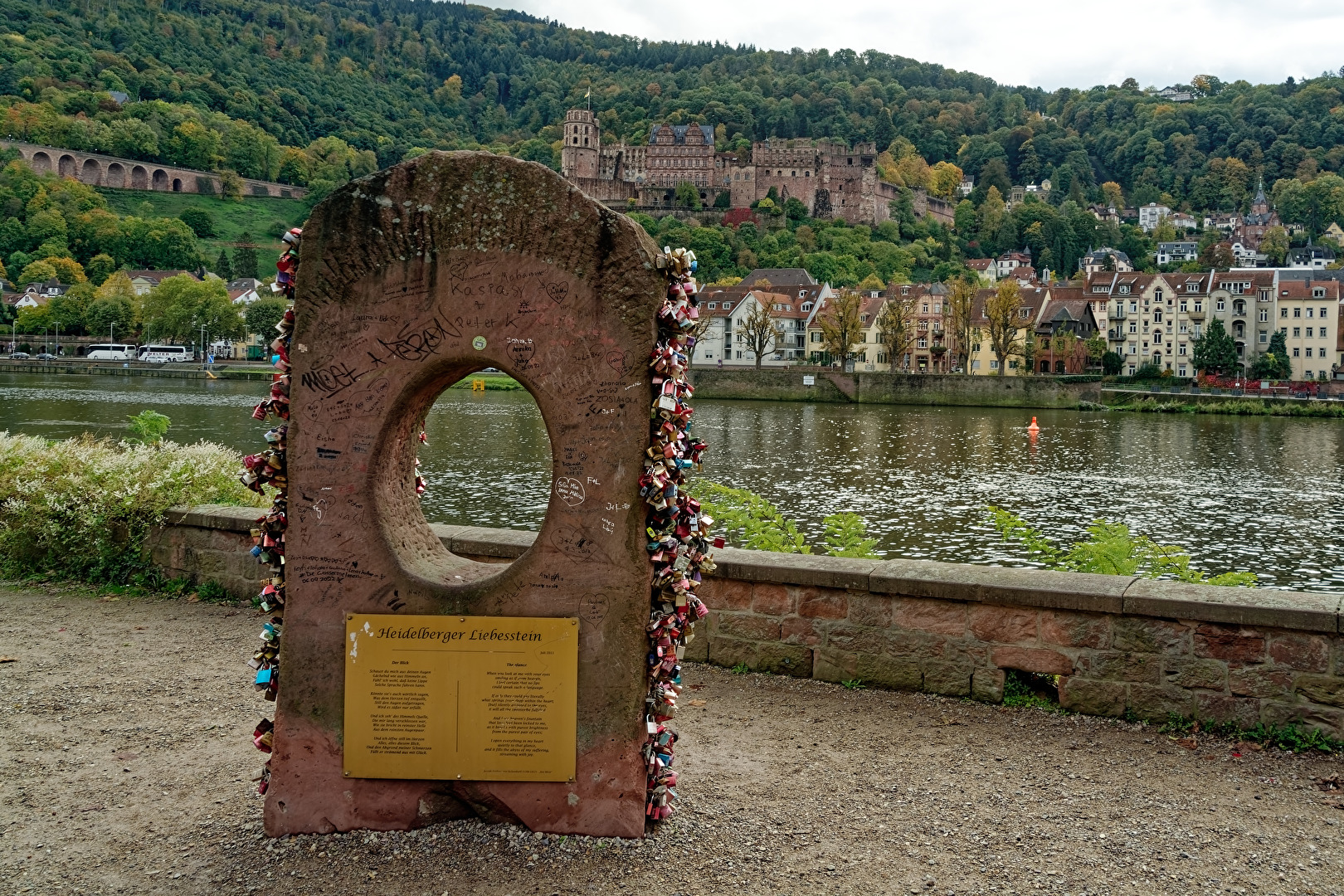 Schloss Heidelberg mit Liebesstein