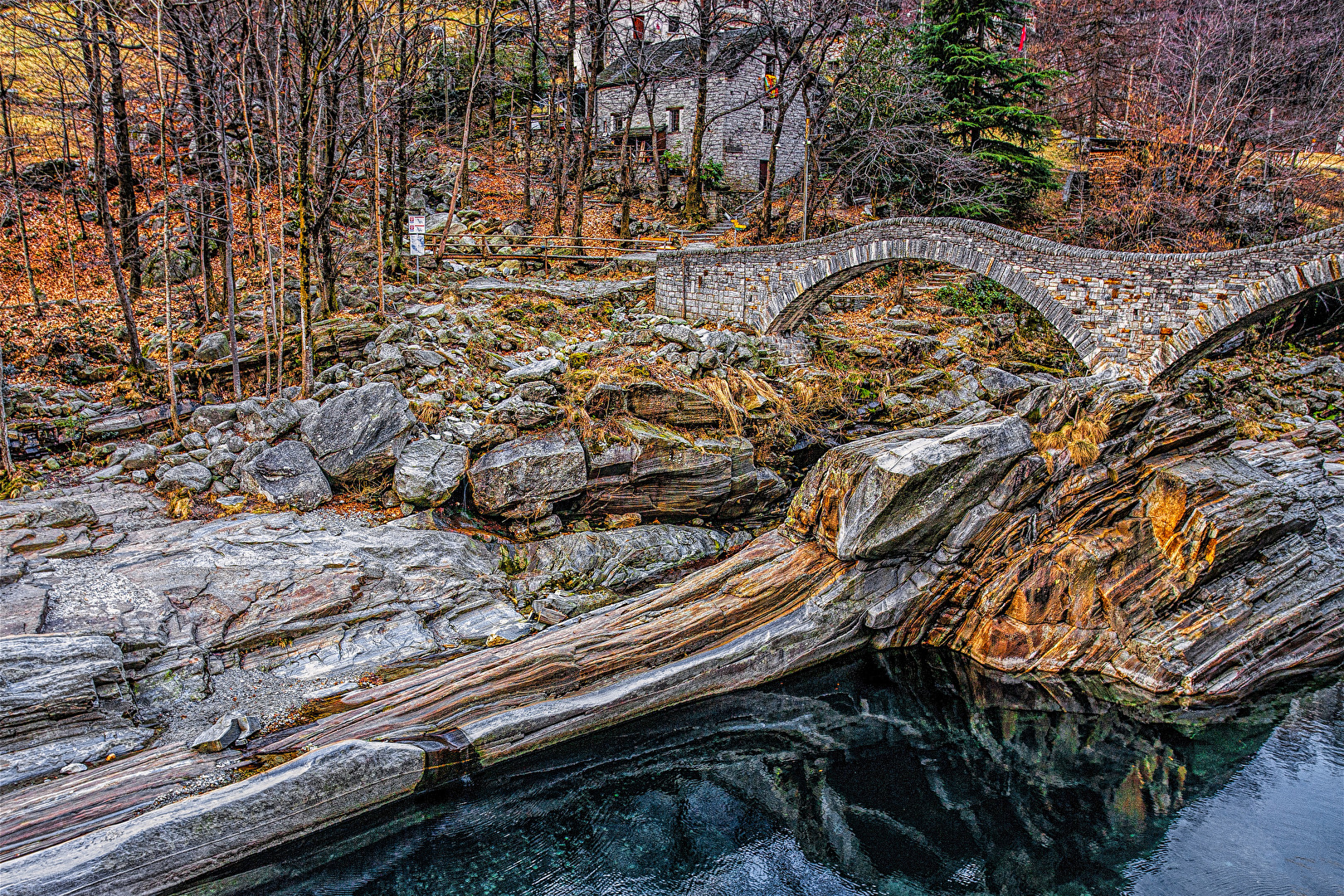 Die Römerbrücke Ponte dei Salti