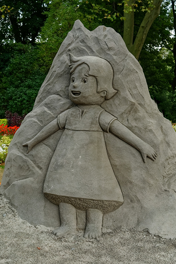 Sandskulpturen Heidi