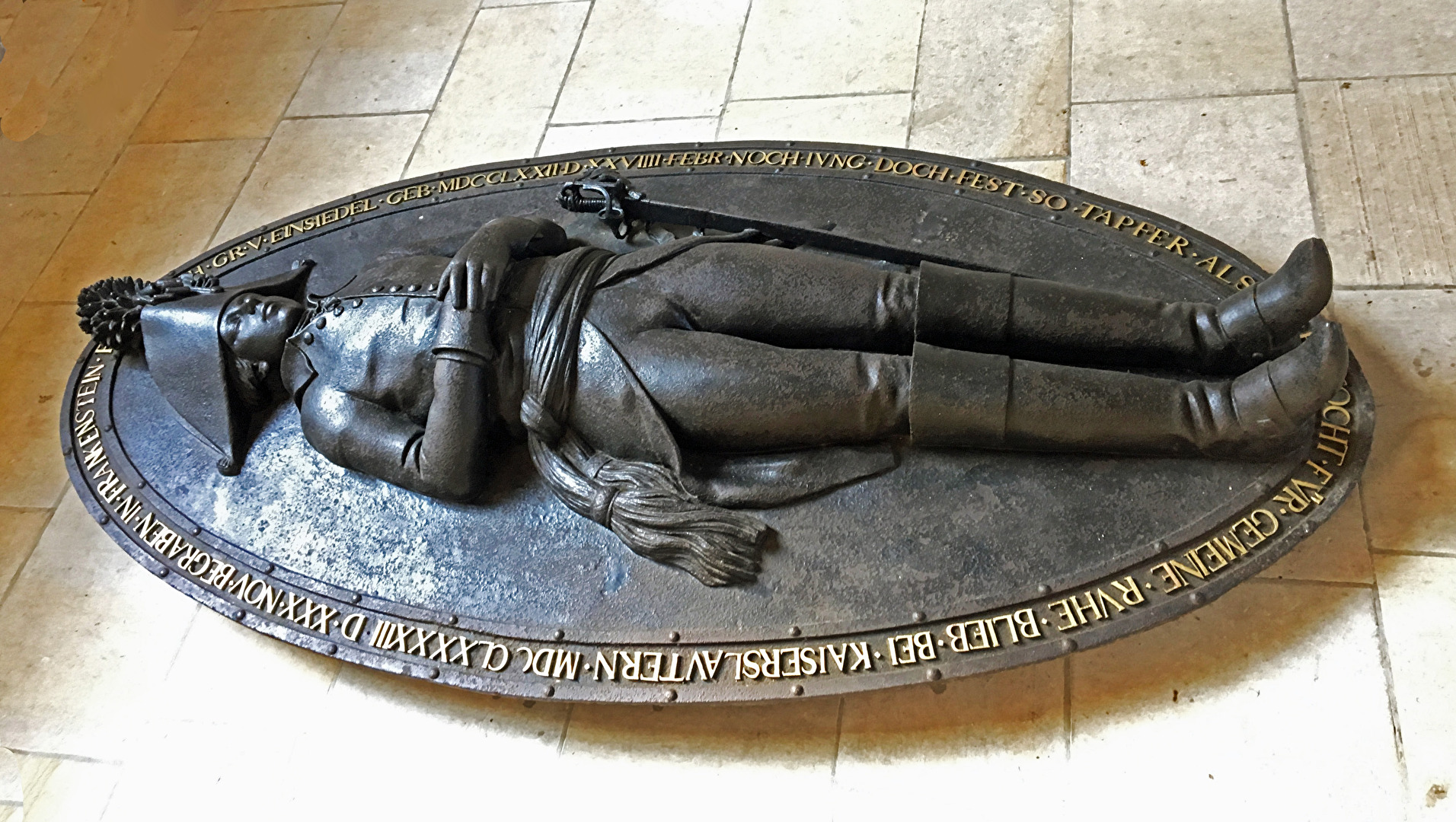 Kenotaph des Grafen von Einsiedel in der Schlosskirche zu Wolkenburg