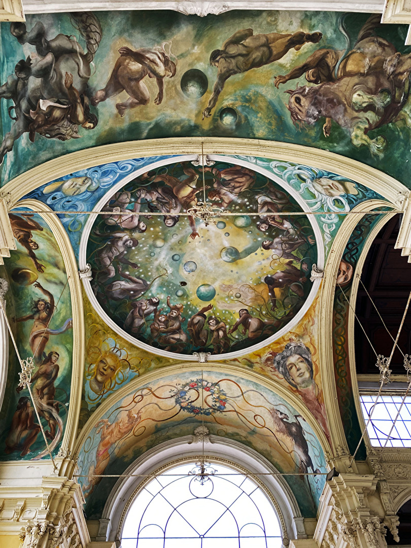 Zyklus von Fresken Gemälde Haupt Kolonnade in marianske lazne