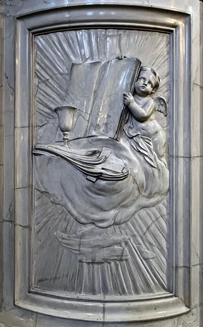Nikolaikirche Leipzig, an der Kanzel