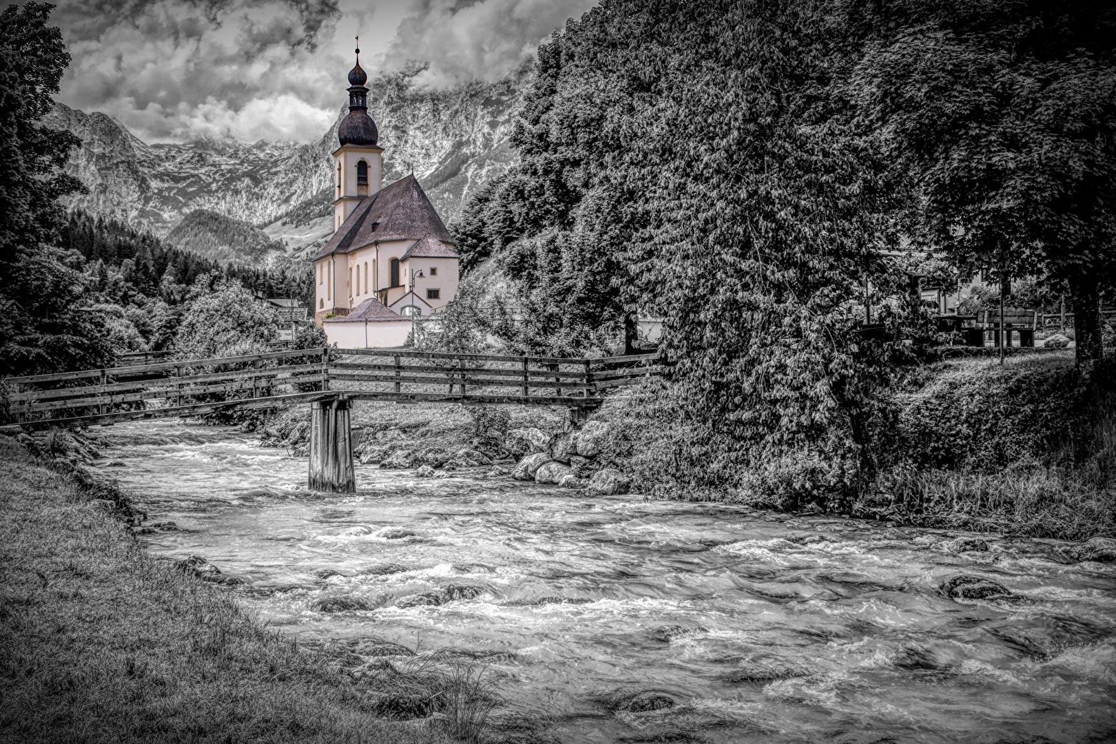 Die Kirche in Ramsau