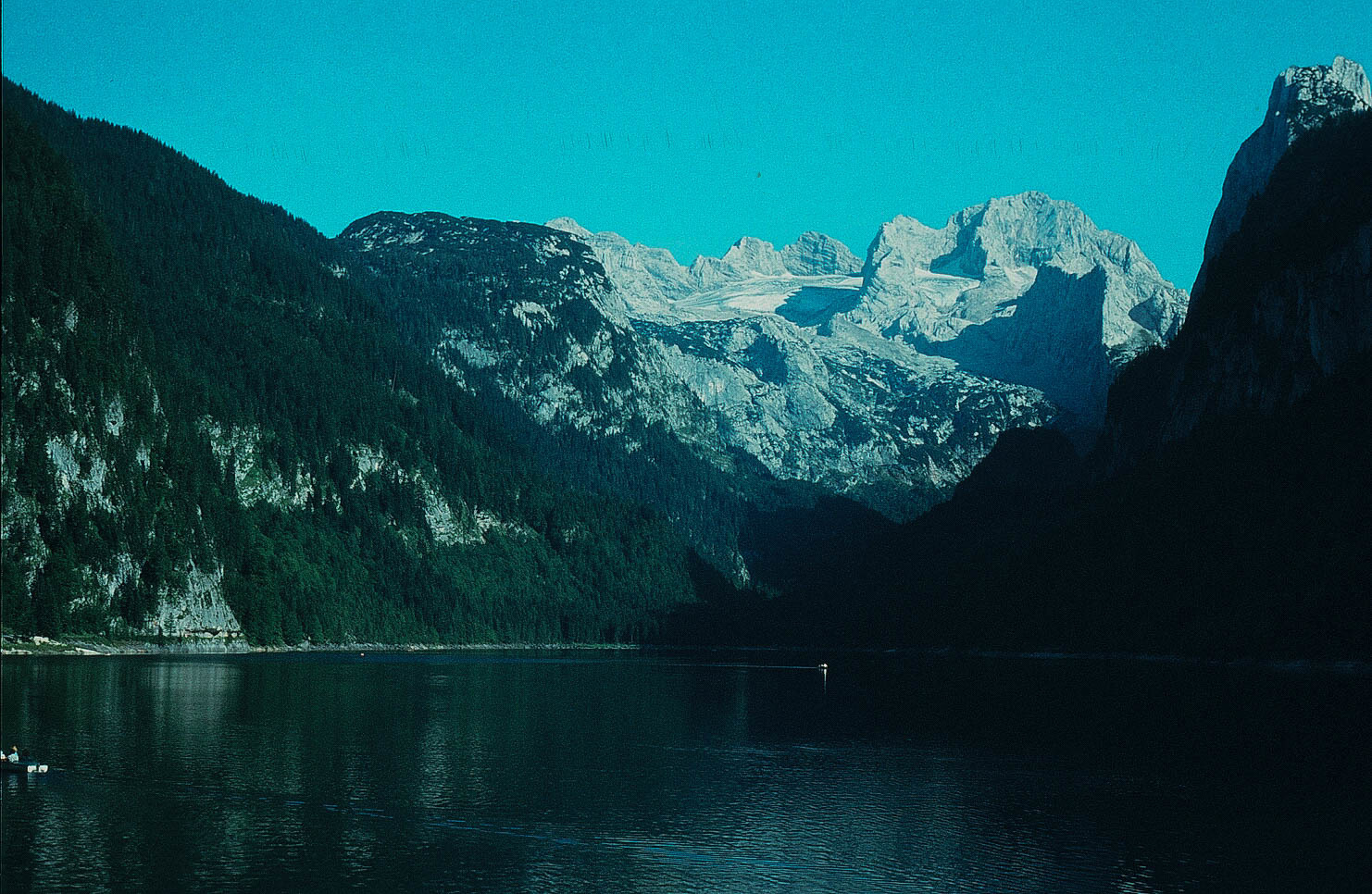 hoher dachstein vom vorderen gosausee aus gesehn!