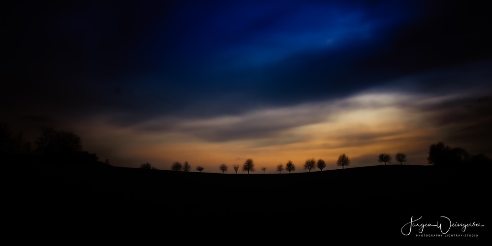 Sonnenuntergang im Kraichgau